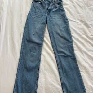 Abercrombie & Fitch Women's Straight Leg Blue Jeans